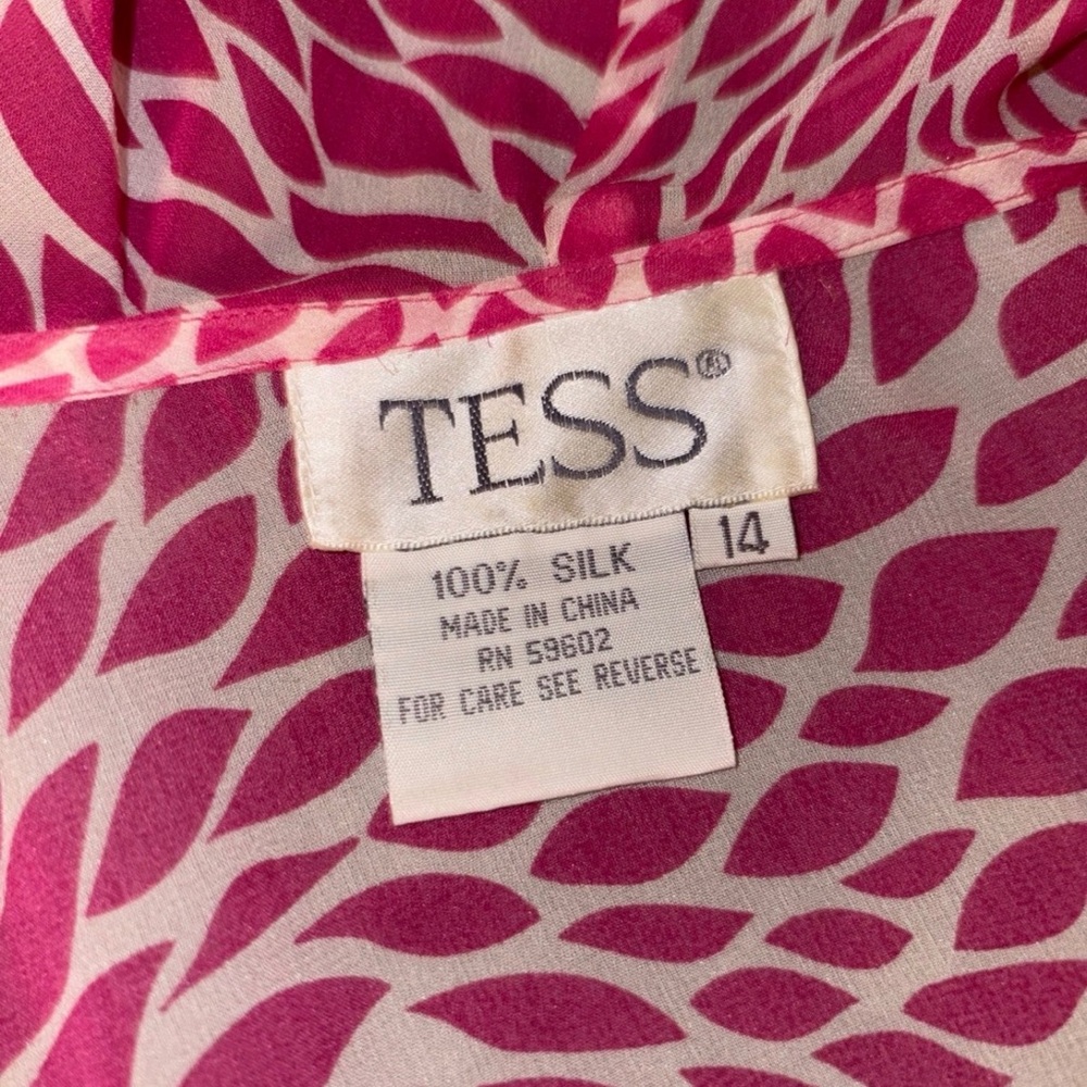 Pink Patterned Women's Top - Picture 2 of 3